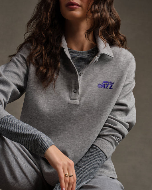 Utah Jazz NBA DreamGlow® Polo Sweatshirt - US 8216