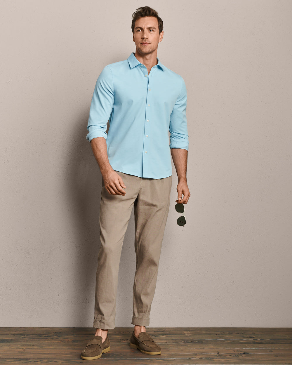 Brezza Linen-Blend Shirt - US 9247