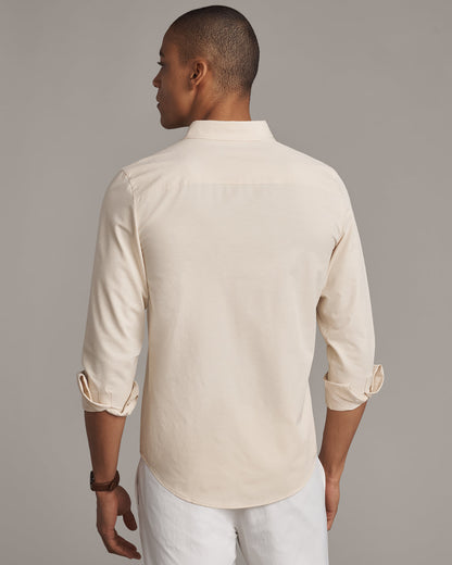 Brezza Linen-Blend Shirt - US 9146