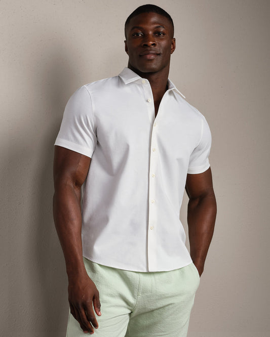 Brezza Linen-Blend Short Sleeve Shirt - US 8489