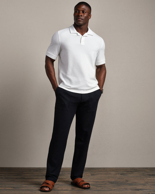Casual Seersucker Polo - US 8690