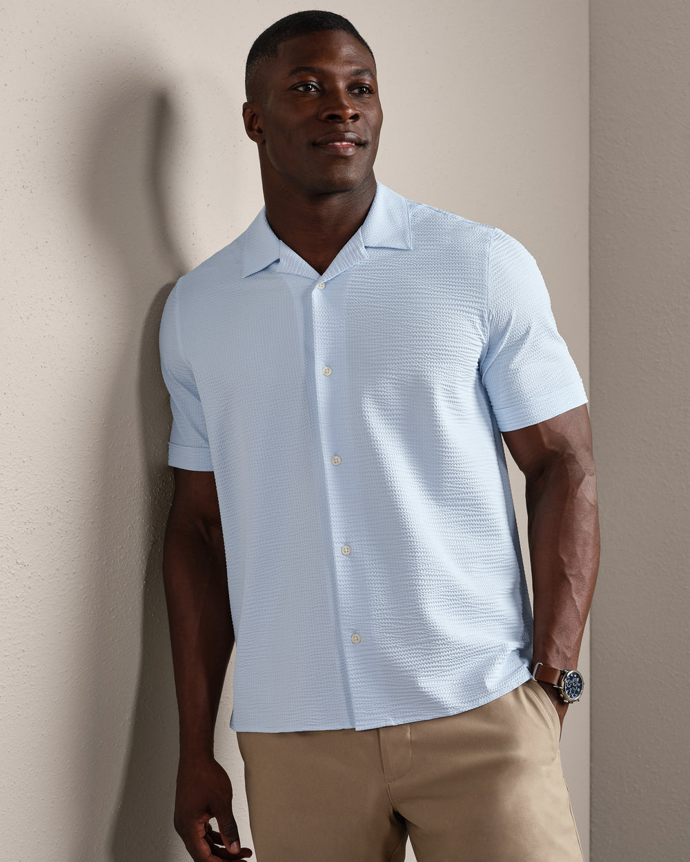 Commuter® Seersucker Camp Collar Shirt - Classic - US 4780