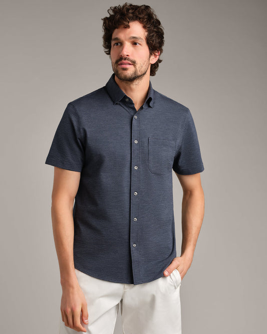 Commuter® Seersucker Short Sleeve Button Down - US 7950