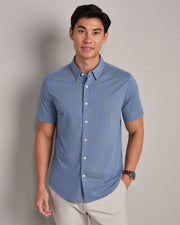Shale Blue Washed Stripe
