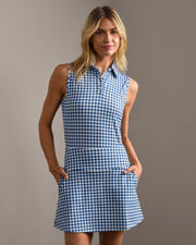 Deep Sea Blue Gingham