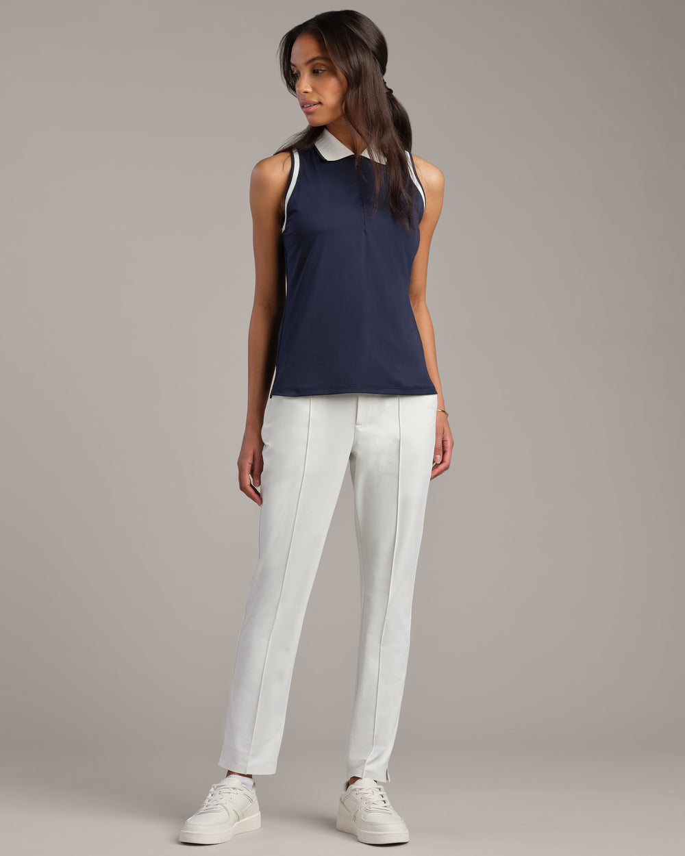 Course to Court Sleeveless Zip Polo - US 2620