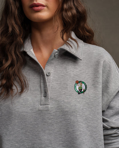 Boston Celtics NBA DreamGlow® Polo Sweatshirt - US 7078