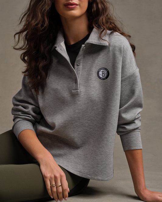 Brooklyn Nets NBA DreamGlow® Polo Sweatshirt - US 1075