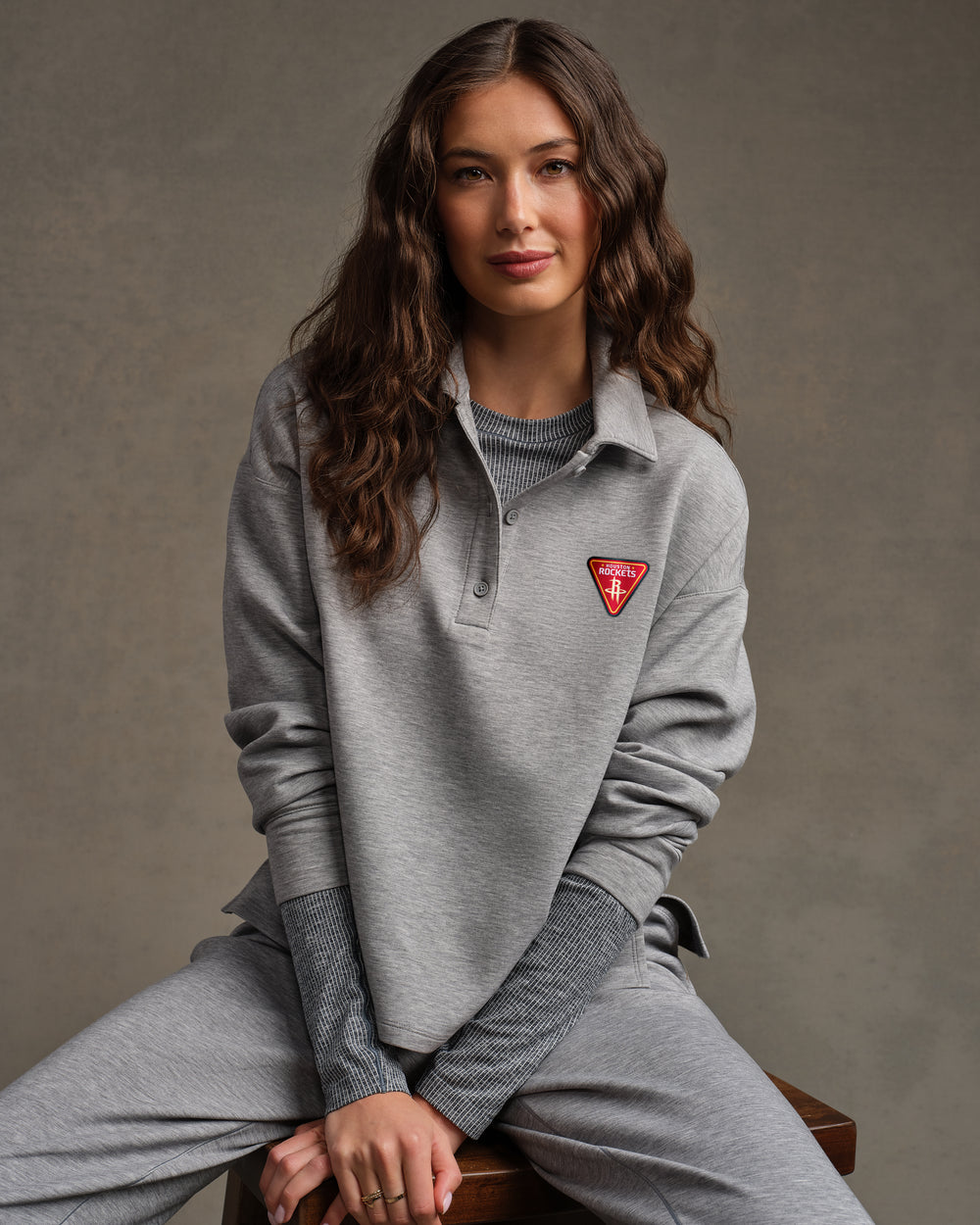 Houston Rockets NBA DreamGlow® Polo Sweatshirt - US 6519