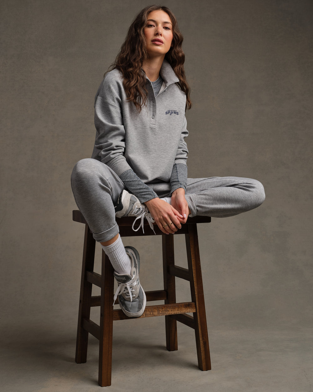 San Antonio Spurs NBA DreamGlow® Polo Sweatshirt - US 7676
