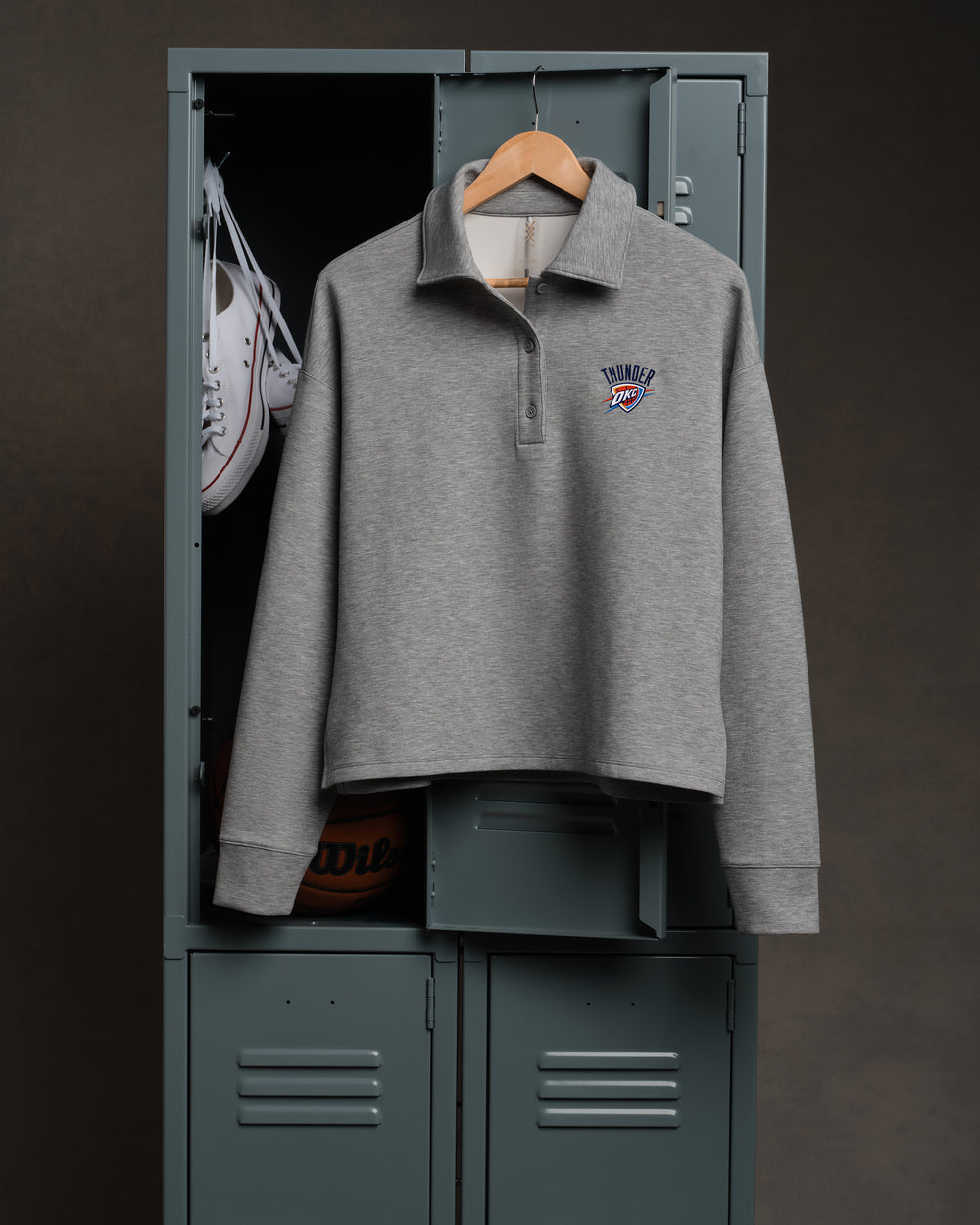 Oklahoma City Thunder NBA DreamGlow® Polo Sweatshirt - US 5513