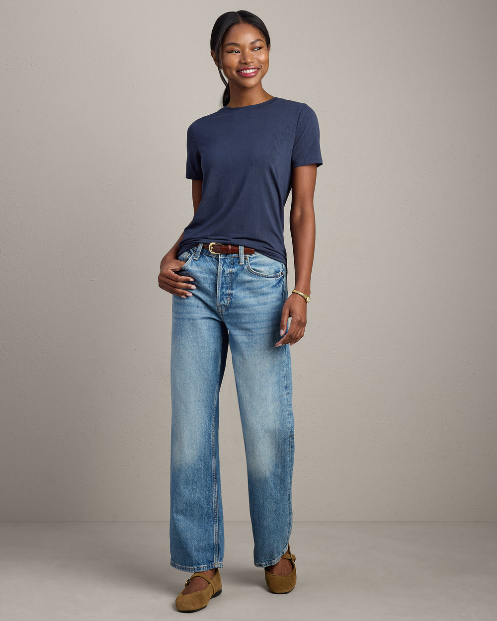 Featherweight Rib Tee - US 5576