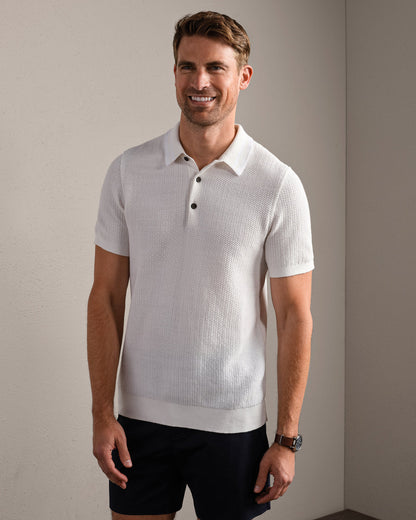 Fine Knit Sweater Polo - US 7064