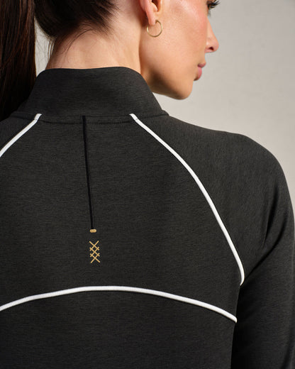 Heather Revive™ Contrast 1/4 Zip - US 7515