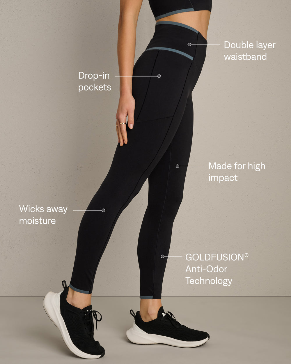 Instinct Contrast Legging - US 1093