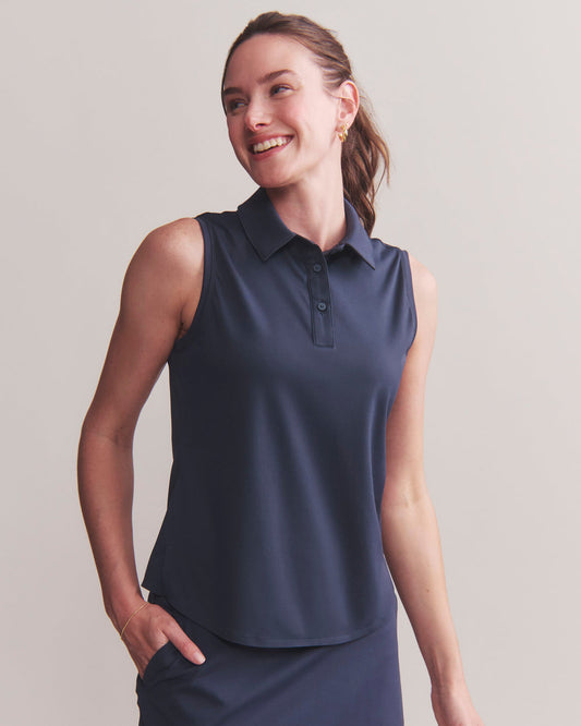 Course to Court Sleeveless Polo - US 7569
