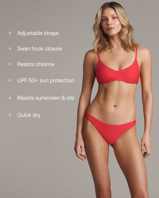 Surfside Sporty Scoop Bikini Top - US 5519