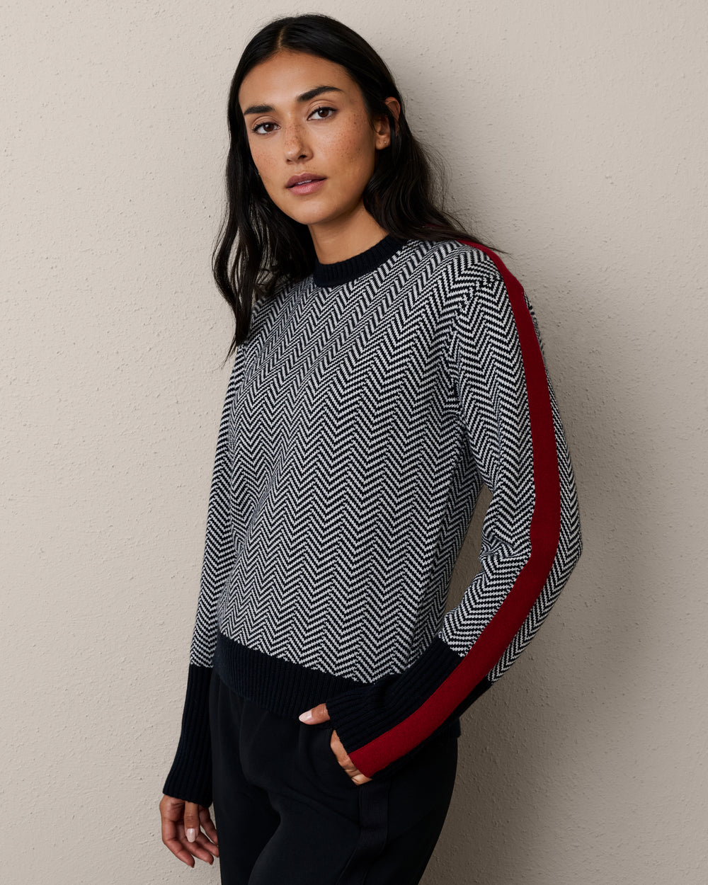 Uptown Herringbone Sweater - US 7664
