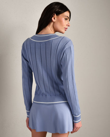 Varsity Cable Knit Sweater - US 3071