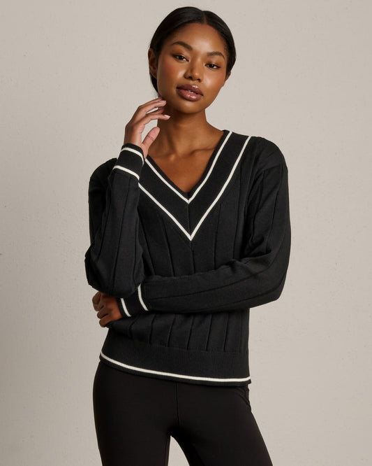 Varsity Cable Knit Sweater - US 6179