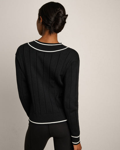 Varsity Cable Knit Sweater - US 6179