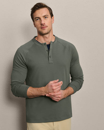 Waffle Tech Henley - US 8140